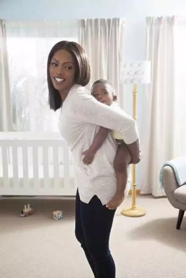 Tiwa Savage Photographed ‘Backing’ Her Son Jamil In Cute New Photo